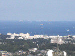 大楠山 展望塔からの「海ほたるPA」