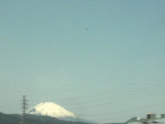 富士山と軽飛行機
